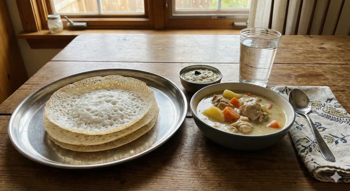 Appam with Stew