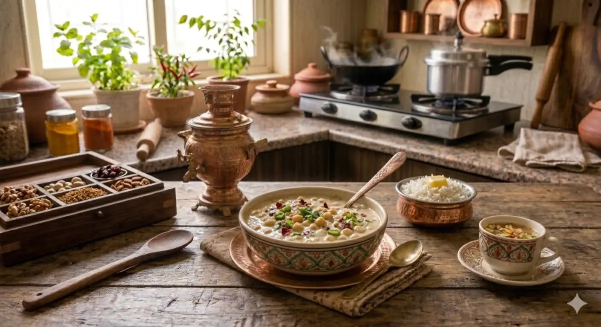 Chamba Madra: Chickpeas in Creamy Yogurt