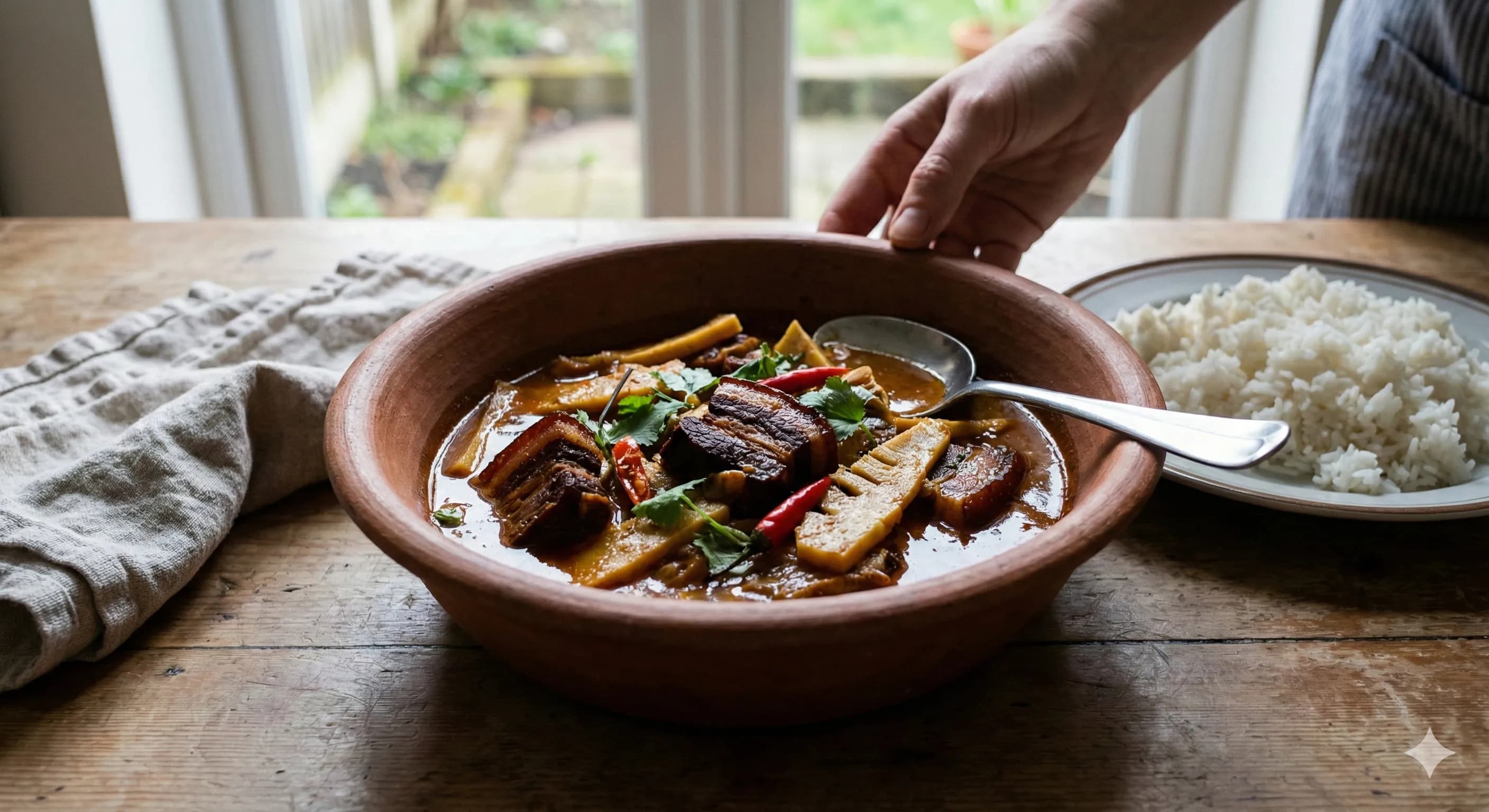 Smoked Pork with Bamboo Shoot